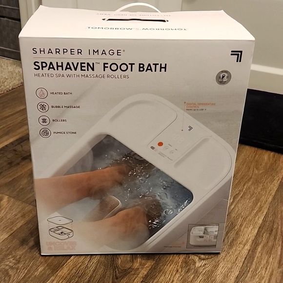 Sharper Image SpaHaven Heated w/Massage Rollers Foot Bath - Picture 15 of 16